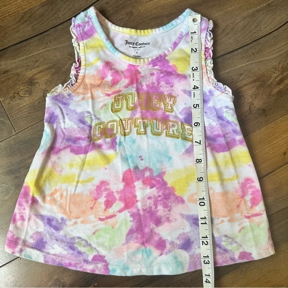 Juicy Couture | 2 Piece Tie-Dye Top and Logo Shorts Set | size 4